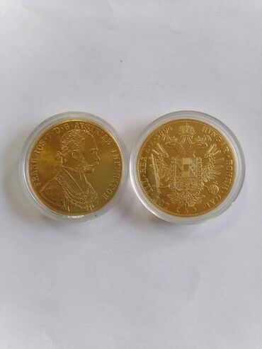 Numizmatika i filatelija: Franc Jozef dukat 24K pozlata Cena 1800din veliki/ cena 1200din mali — 6