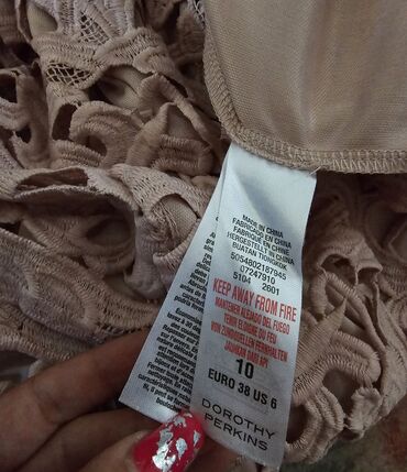 Haljine: Dorothy Perkins S (EU 36), bоја - Bež, Koktel, klub, Kratkih rukava — 6
