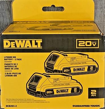 литий ион: Dewalt dcb203 Акумуляторные батареи dewalt dcb 203 2ah 2шт — 1