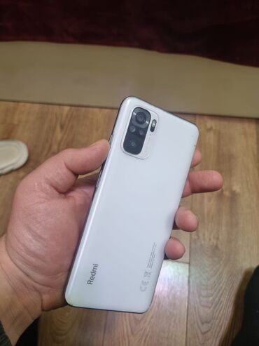 not 4: Xiaomi Redmi Note 10, 128 GB, rəng - Ağ, 
 Barmaq izi