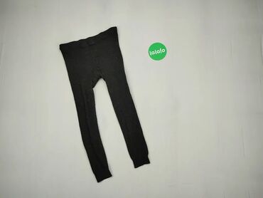 Spodnie: Spodnie, 7 lat, wzrost - 122 cm., wzór - Jednolity kolor, kolor - Czarny