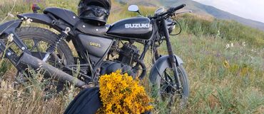 мотор от мотоцикла: Классический мотоцикл Suzuki, 125 куб. см, Бензин, Взрослый, Б/у