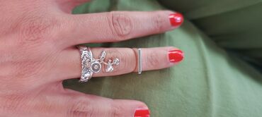 Minđuše: Pirsing, Handmade, Materijal: Srebro — 6