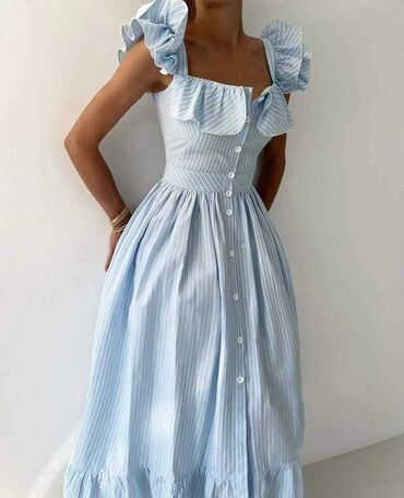 wednesday haljina: One size, bоја - Svetloplava, Drugi stil, Na bretele