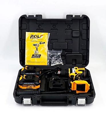 набор ключ ролф: Аккумуляторная дрель-шуруповерт ROLF TOP-5070 в кейсе Комплектация: - — 1
