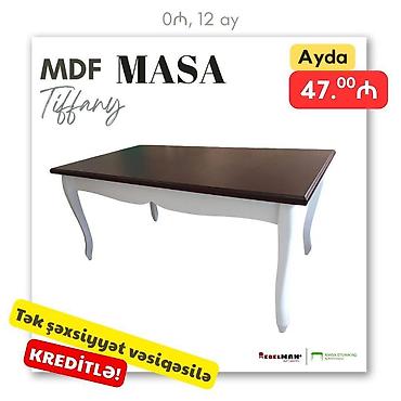 Masalar: Qonaq masası, Yeni, Açılan, MDF, Dördbucaq masa — 7