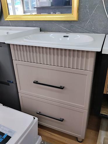 silver kitchen: Тумба с раковиной для ванной комнаты - Комплект: напольная тумба под — 1