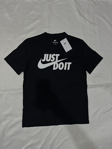 just do it: Мужская футболка, M, Nike, Новый, цвет - Черный, Самовывоз — 1