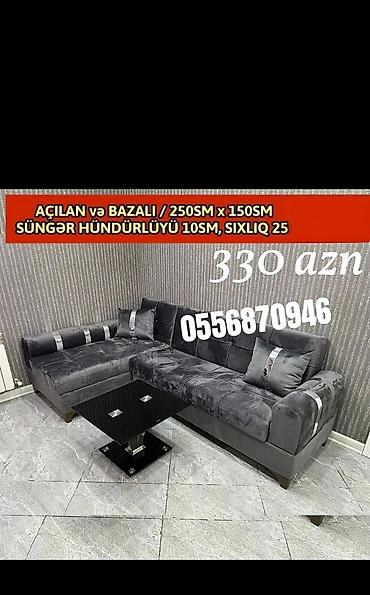 ucuz divan satilir: Künc divan, Yeni, Açılan, Bazalı, Parça, Şəhərdaxili pulsuz çatdırılma — 10