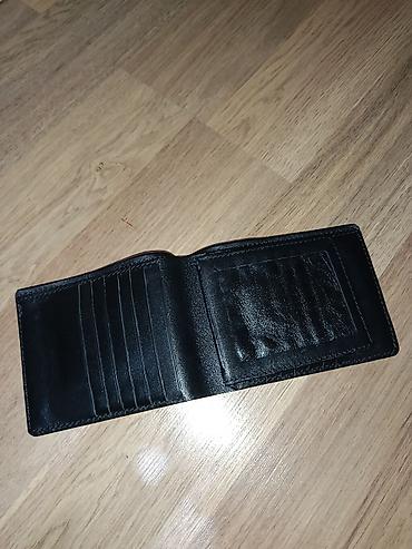 das sekilleri: Kişi pulqabısı – klassik qara rəng - Material: cilalı səthli — 2