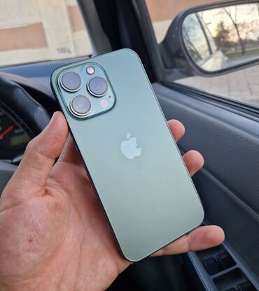 Xiaomi: IPhone 13 Pro, Скидка 10%, Б/у, 256 ГБ, Alpine Green, Защитное стекло, Чехол, 79 %