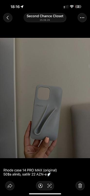 iphone 22: Məhsul: Rhode iPhone 14 Pro Max üçün orijinal telefon qabı - Model — 1