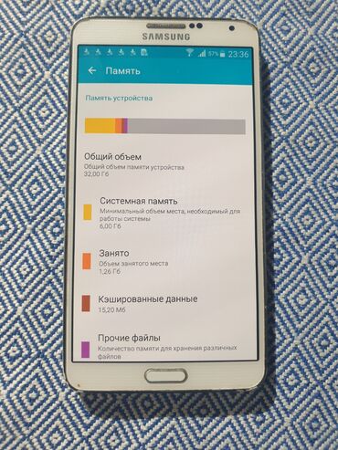Samsung: Samsung Galaxy Note 3, Б/у, 32 ГБ, цвет - Белый, 1 SIM — 2