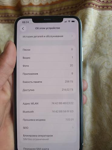 Apple iPhone: IPhone 11 Pro Max, 256 ГБ - Модель: iPhone 11 Pro Max (номер модели — 2