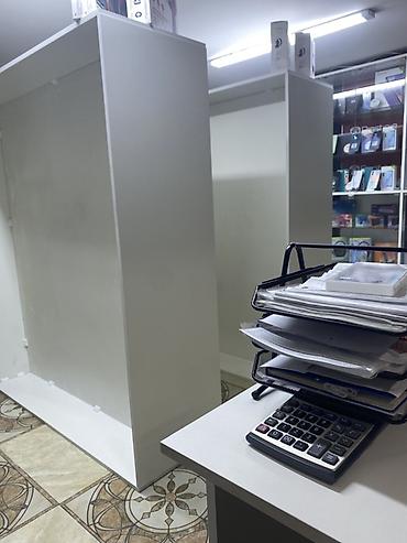 Оборудование для магазинов: Ağ rəngli mağaza vitrini/stand konstruksiyaları - Material — 2