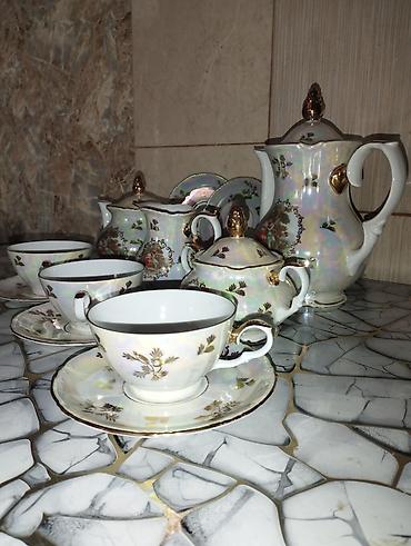 Qab-qacaq və mətbəx ləvazimatları: Çay dəsti, Farfor, 12 nəfərlik, Çexiya — 2