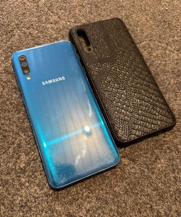 Samsung: Samsung Galaxy A50, Б/у, 64 ГБ, цвет - Синий, 2 SIM