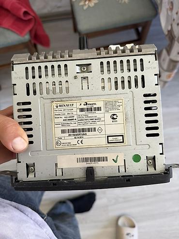 masin soyuducu: Renault orijinal multimedia/radiosu Model/məlumat: - İstehsalçı — 2