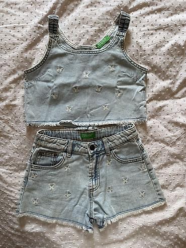Uşaq dünyası: Uşaq/yeniyetmə üçün denim dəst - Brend: United Colors of Benetton — 1