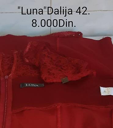 Haljine: Haljina “Luna” – model Dalija - Elegantna čipkana haljina u dubokoj — 6