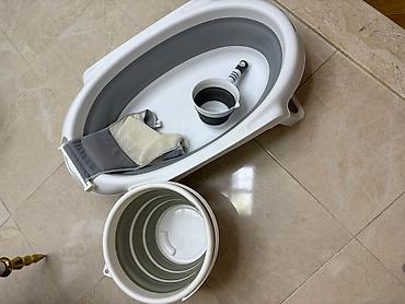 Uşaqlar üçün digər mallar: Uşaq üçün qatlanan vanna dəsti - Qatlanan, yığcam uşaq vannası: oval — 4