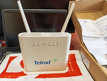 adapter modem wifi: Sazz, Telrad limitsiz 5G - Model: Telrad (ön paneldə PWR, SYS, RF — 1