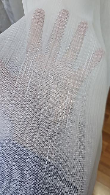 Parçalar: Ağ rəngli, incə toxumalı tül/parça - Material: yüngül, şəffaf və — 5