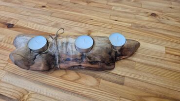 Sveće i svećnjaci: Svećnjak, bоја - Braon — 2