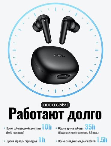 наушники с переводчиком: Hoco EQ100 — беспроводные внутриканальные наушники с кейсом и — 6