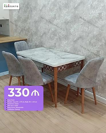 Masa dəsti - Mexanizm: Açılan - Ölçülər: Açıq 80 × 170 sm, Bağlı 80 ×