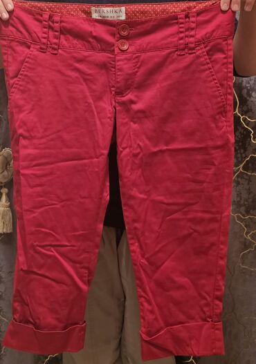 одежда для девочки: Джинсы и брюки, цвет - Красный, Б/у