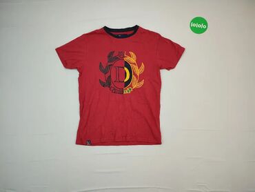 Koszulki: Podkoszulka, S (EU 36), wzór - Print, kolor - Czerwony
