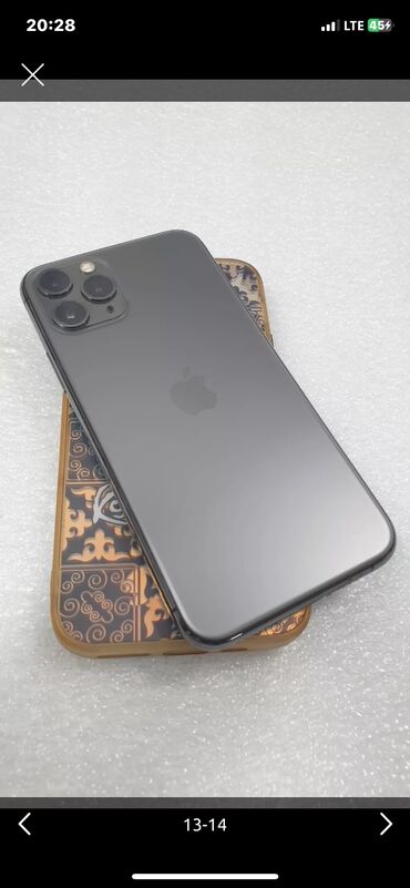 телефон на расрочку: IPhone 11 Pro, Б/у, 64 ГБ, Зарядное устройство, Защитное стекло, Чехол, 100 %