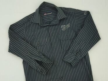 sukienka marynarka z paskiem: Shirt 10 years, condition - Very good, pattern - Striped, color - Black