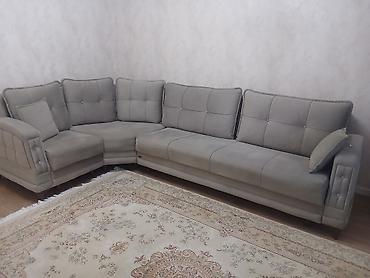 Divanlar: Künc divan, İşlənmiş, Açılan, Bazalı, Vеlur parça, Çatdırılma yoxdur — 2