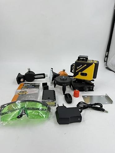 Лазерные уровни: Лазерный уровень Akinzo, 3D/360° - Компактный корпус с резиновыми — 7