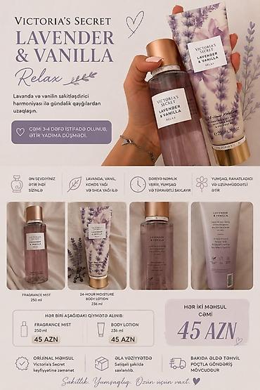 vozol yağı: Victoria’s Secret Lavender & Vanilla – Relax kolleksiyası Məhsul — 1