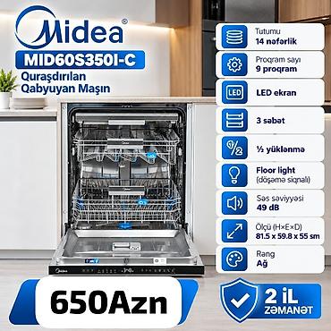 iphone oxsar telefonlar: Qabyuyan maşın Midea, Tam qabaritli (60 sm.), Quraşdırılan, Yeni — 1