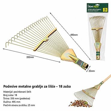 KMT 18 grabulje 9364353-A Baštenske grabulje sa 18 zubaca za ravnanje