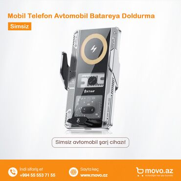 Digər aksesuarlar: 📦 Simsiz Mobil Telefon Avtomobil Şarj Cihazı | EL-021 Cihazınızın