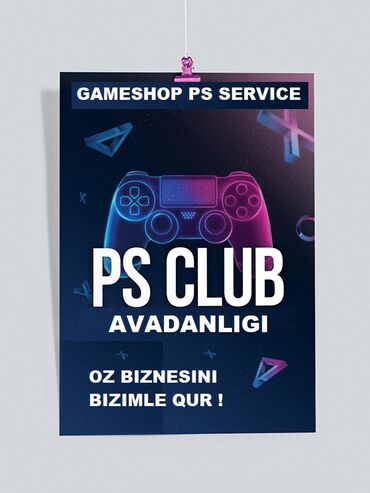 Hazır biznes: Playstation klub acanlar ucun ideal furset. Ps 3+televizor+divan+