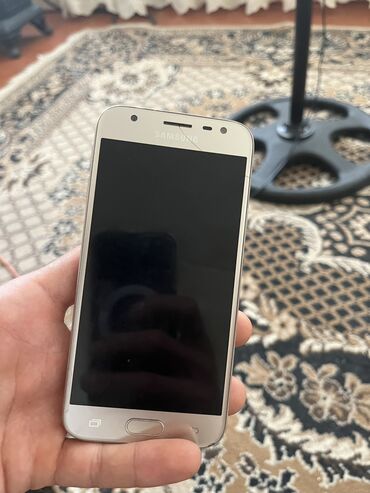 чехол samsung j5: Samsung Galaxy J3 2018, 16 GB, rəng - Qızılı, Sensor