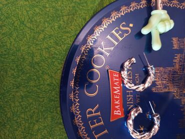 Sırğalar: Gümüş rəngli hörgü naxışlı halqa sırğalar - Model: qalın, burma/hörgü — 4