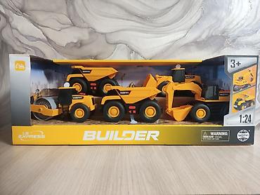 lego technic: Набор строительной техники WENYI Builder, масштаб 1:24. В комплекте 3 — 1