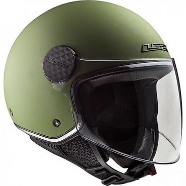 14 icon hunter: LS2 Sphere Lux kaciga za motocikl u maslinasto zelenoj boji. Dizajn — 2