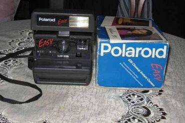 polaroid fotoaparat: Fotoaparat Polaroid. Cox az istifade olunub. demek olar ki