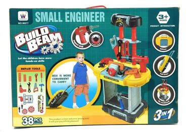 Igračke: Cena 5200 din Veliki set alata za sve male zanatlije Build Beam — 6