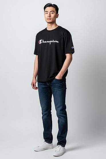 champ: Мужская футболка, M, L, XL, Champion, Новый, цвет - Черный, Самовывоз, Платная доставка — 3