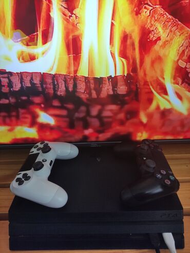 пс4 прошитый: Playstation 4 pro 1tb, 2 оригинальных джойстика, (кабельная прошивка)