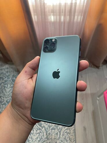 скупка телефонов дорого: IPhone 11 Pro Max, Колдонулган, 64 ГБ, Жашыл, 100 %
